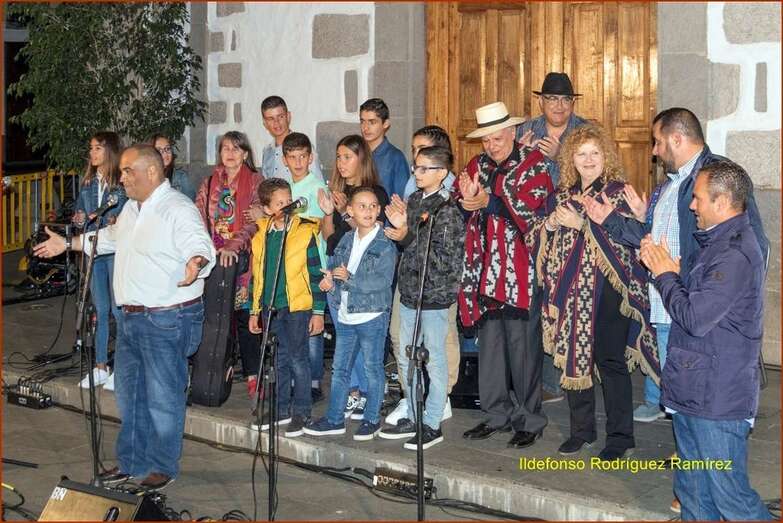 Momento del acto de la noche del martes en Valsequillo (Foto Ildefonso Rodríguez)